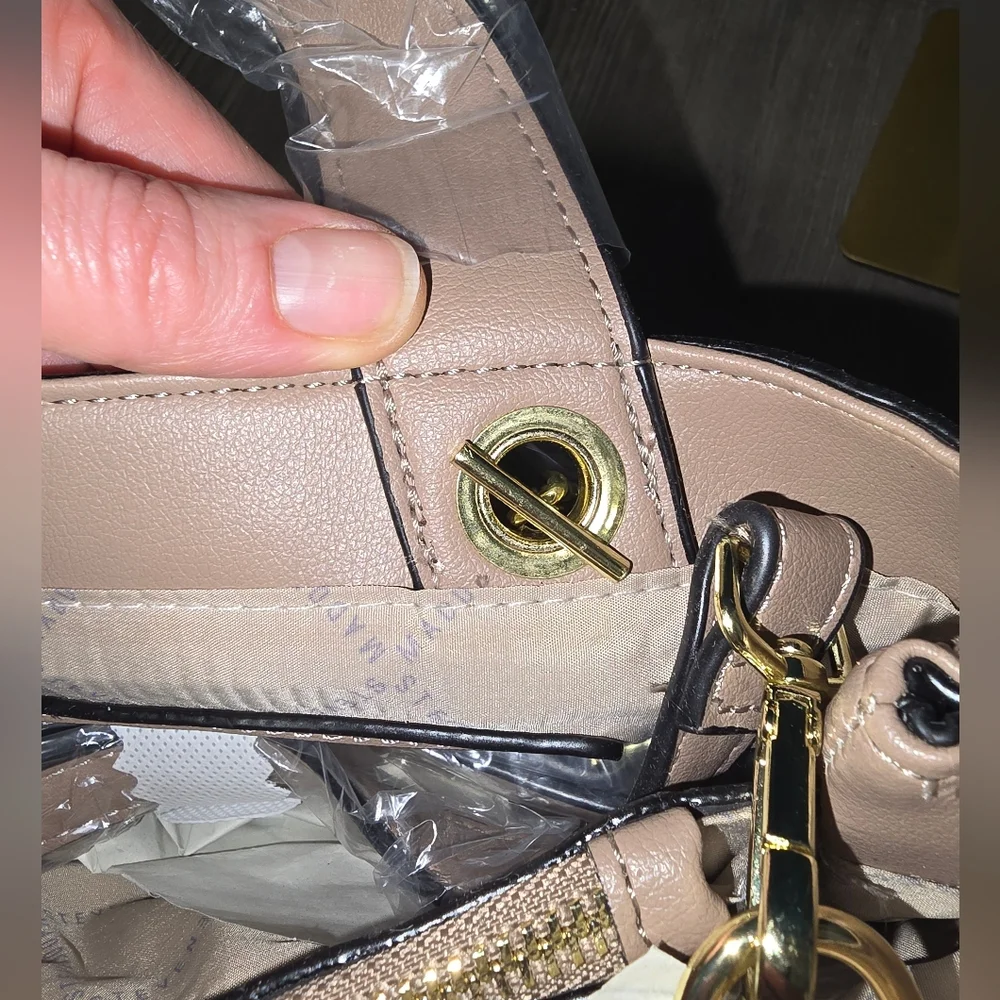 Steve Madden‎ Bliza Tan Quilted Women's Purse Multi Handles Strap Options
